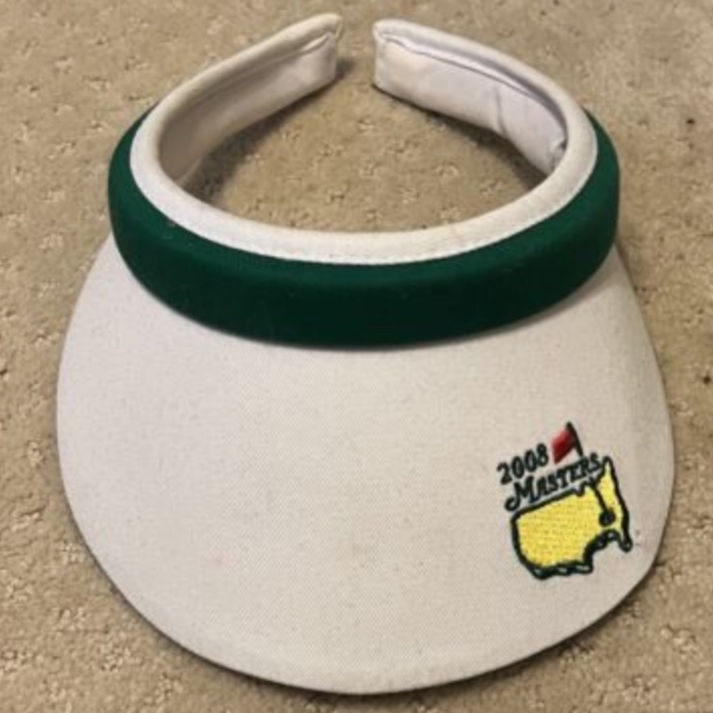 Masters Augusta Golf 2008 Hat Visor Cap Magnolia Lane White